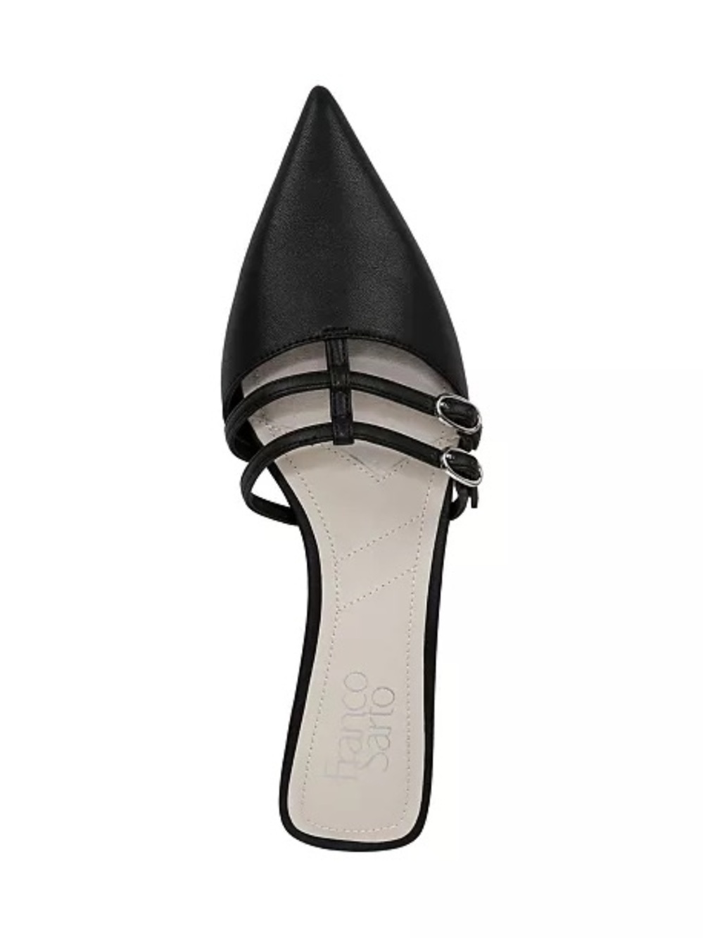 NWOT Franco Sarto Black Pointed Toe Mule 10